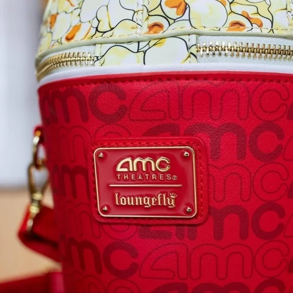 Loungefly AMC Perfectly Popcorn Crossbody Bag - Picture 3 of 8
